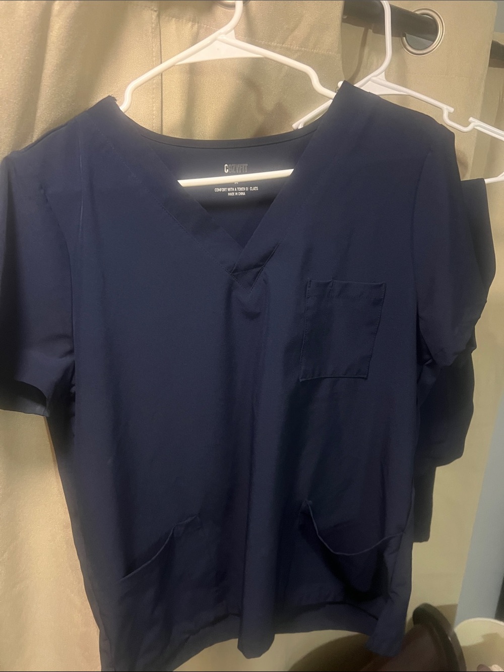 Cozyfit Medium Navy Scrub Set